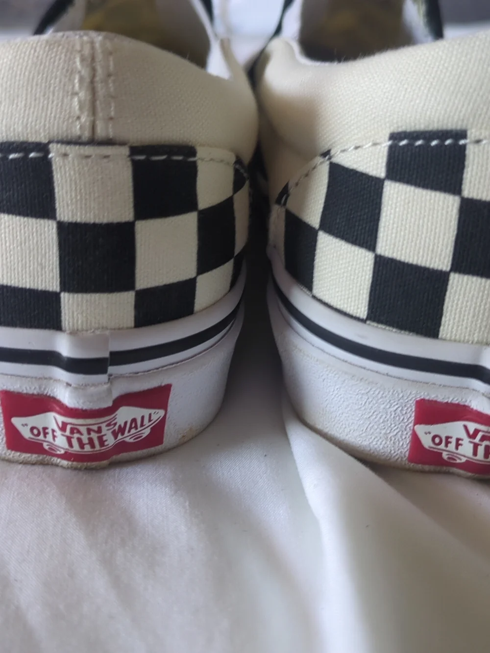 Vans Kids Black & White Checkerboard Slip-On Sneakers - Picture 3 of 8